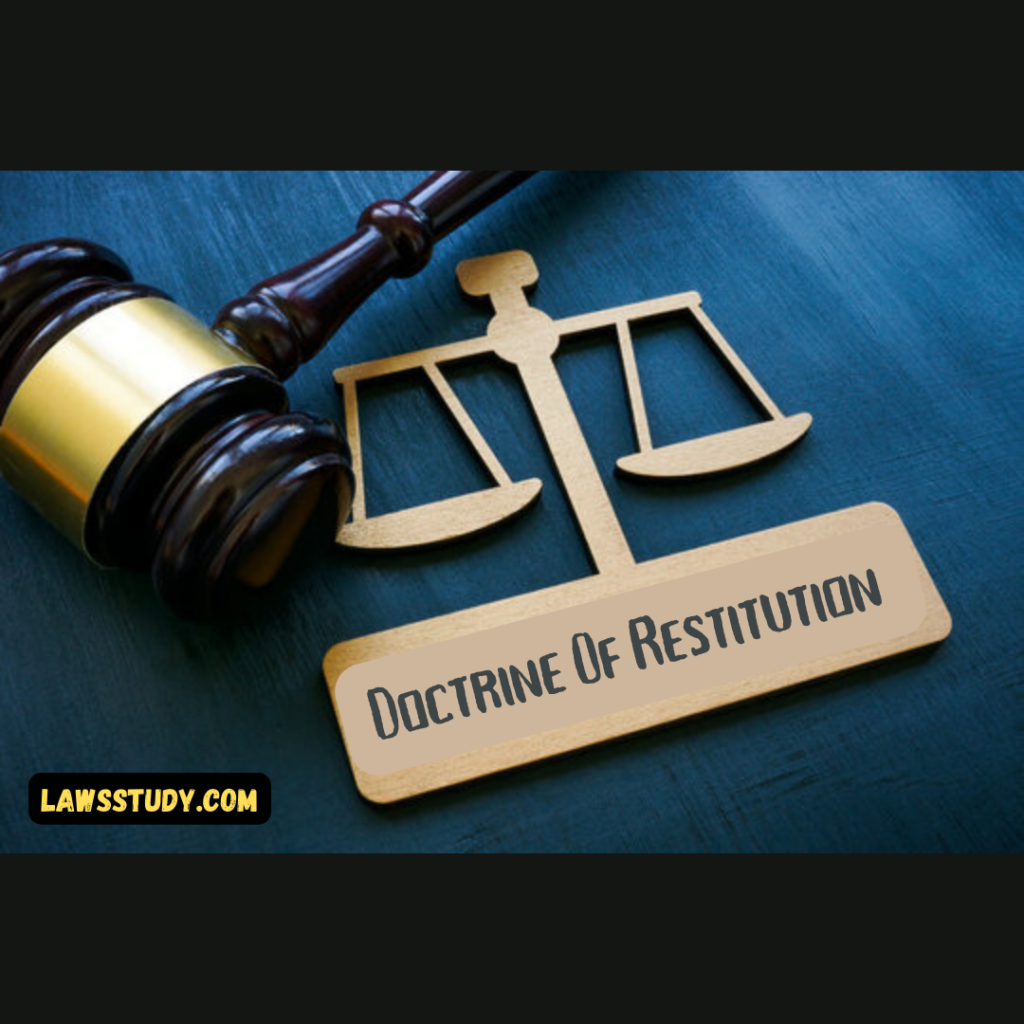 doctrine of restitution