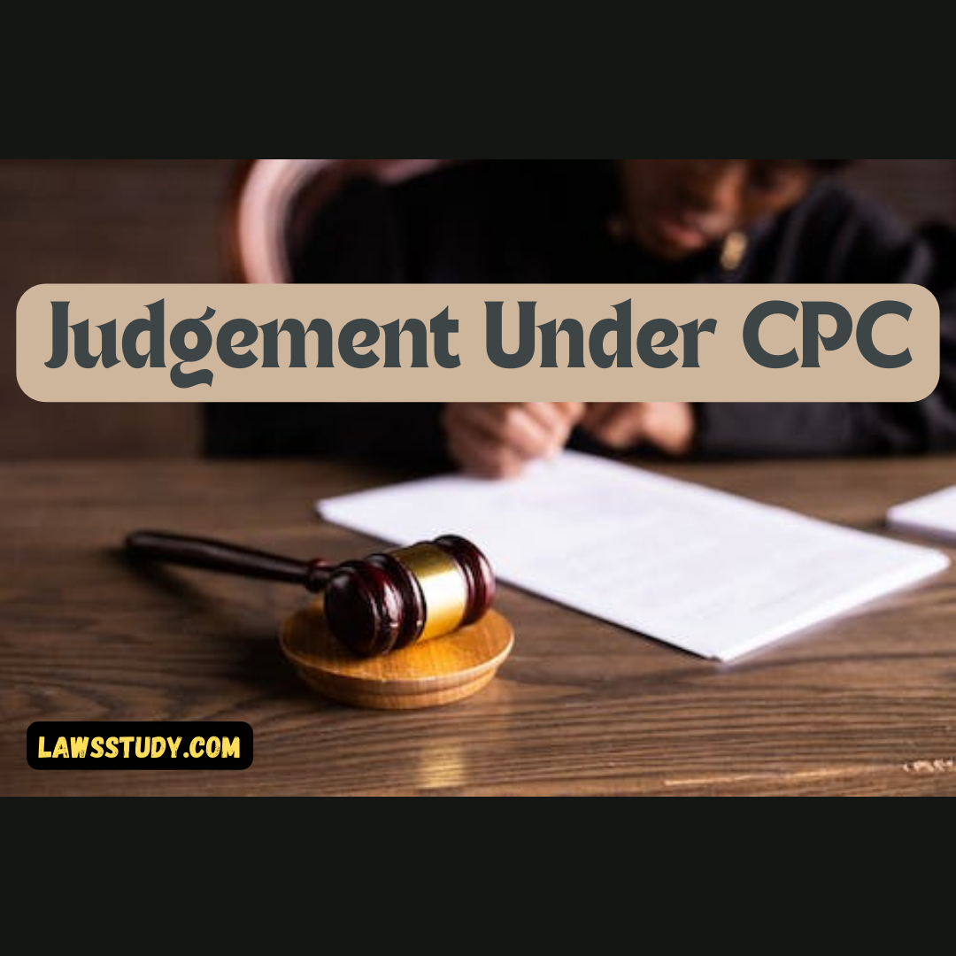 judgement under cpc