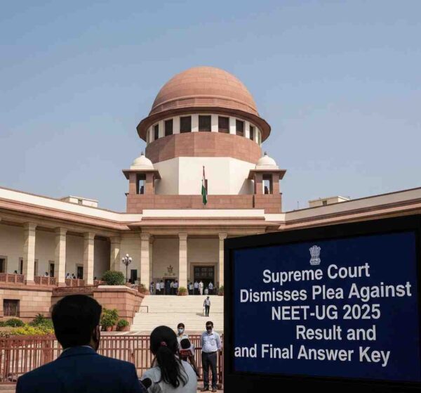 Supreme Court Dismisses Plea Against NEET-UG 2025 Result and Final Answer Key
