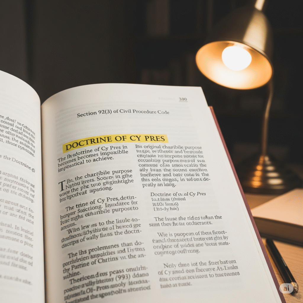 "Understanding the Doctrine of Cy Pres Under Section 92(3) of the Civil Procedure Code