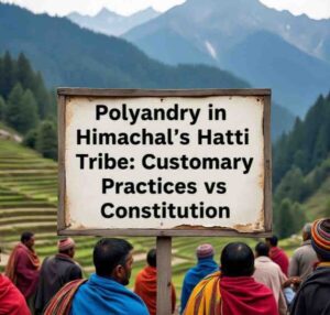 Polyandry in Himachal’s Hatti Tribe: Customary Practices vs Constitution