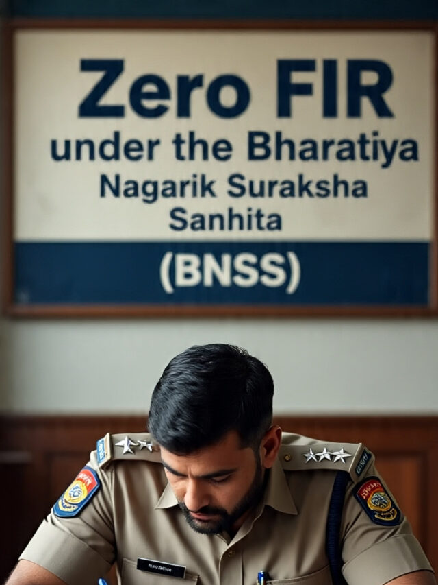 Zero FIR under the Bharatiya Nagarik Suraksha Sanhita