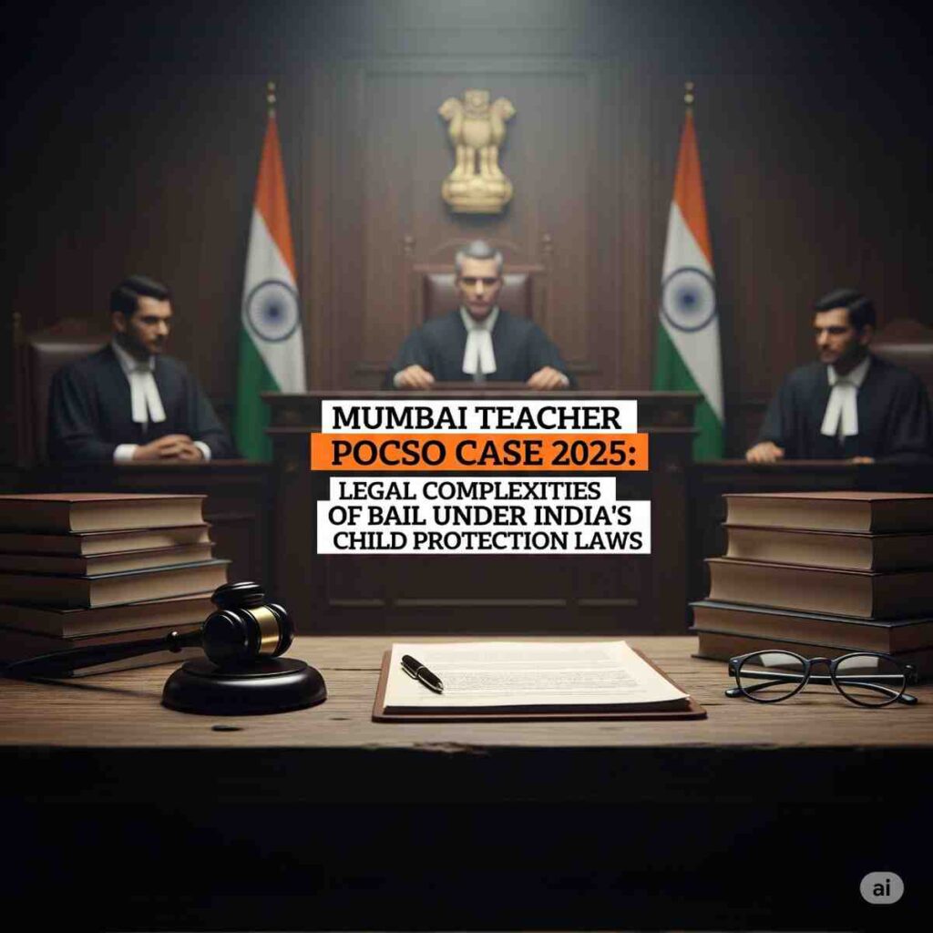 Mumbai Teacher POCSO Case 2025: Legal Complexities of Bail Under India’s Child Protection Laws