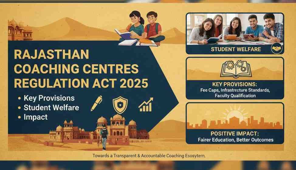 Rajasthan Coaching Centres Regulation Act 2025 – Key Provisions, Student Welfare, and Impact