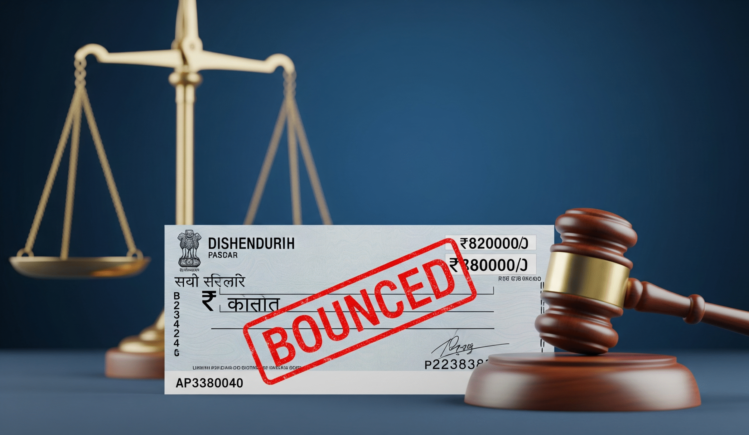 cheaque bounce case