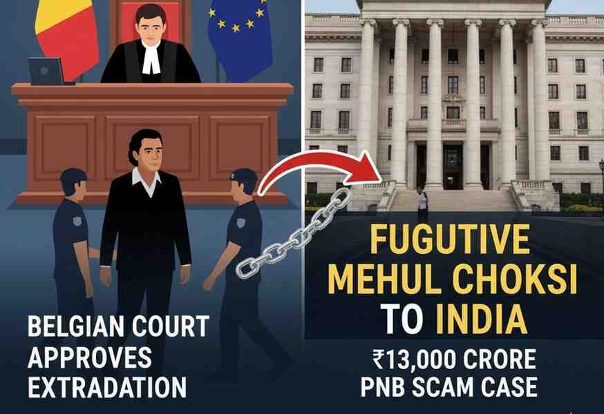 Belgian Court Approves Extradition of Fugitive Mehul Choksi to India in ₹13,000 Crore PNB Scam Case