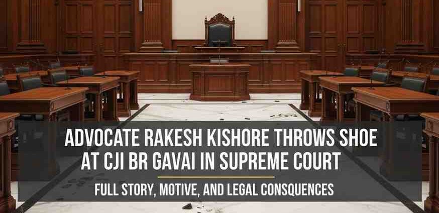 Advocate Rakesh Kishore Throws Shoe at CJI BR Gavai in Supreme Court: Full Story, Motive, and Legal Consequences