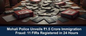 Mohali Police Unveils ₹1.5 Crore Immigration Fraud: 11 FIRs Registered in 24 Hours