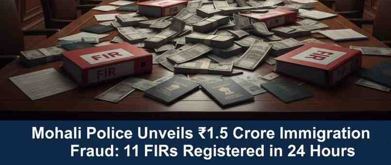 Mohali Police Unveils ₹1.5 Crore Immigration Fraud: 11 FIRs Registered in 24 Hours