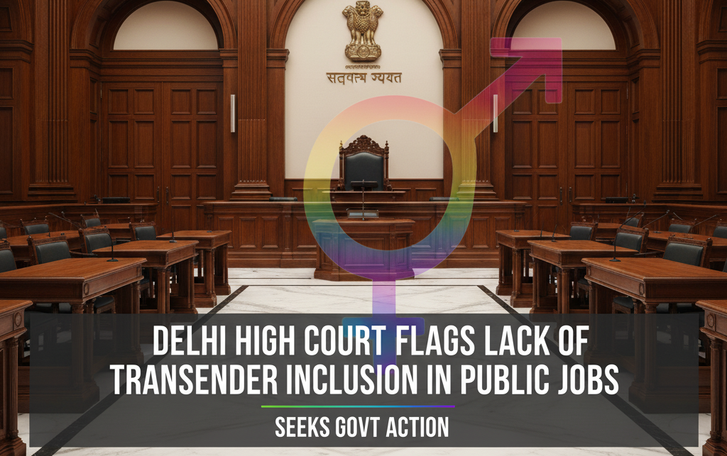Delhi High Court Flags Lack of Transgender Inclusion in Public Jobs, Seeks Govt Action