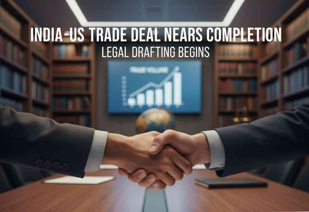 India-US Trade Deal Nears Completion as Legal Drafting Begins