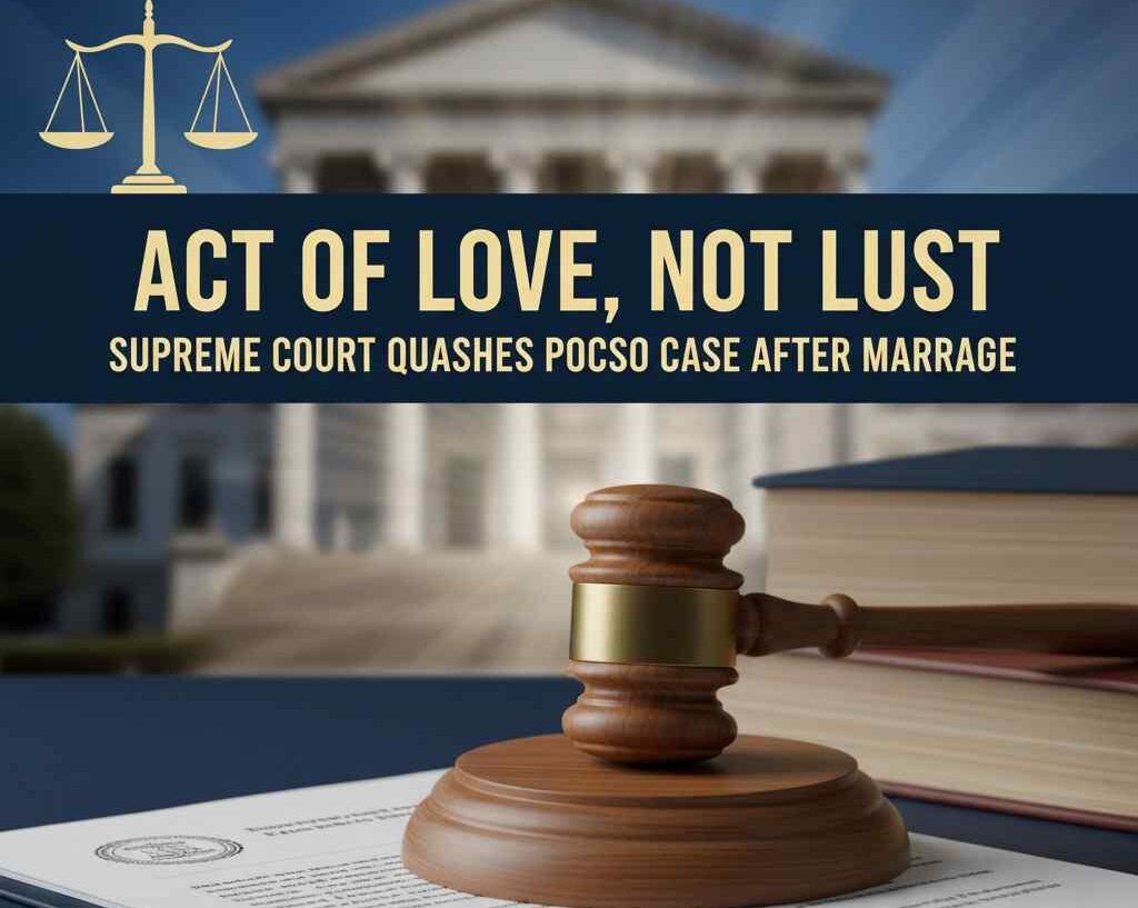 Act of Love, Not Lust: Supreme Court Quashes POCSO Case After Marriage
