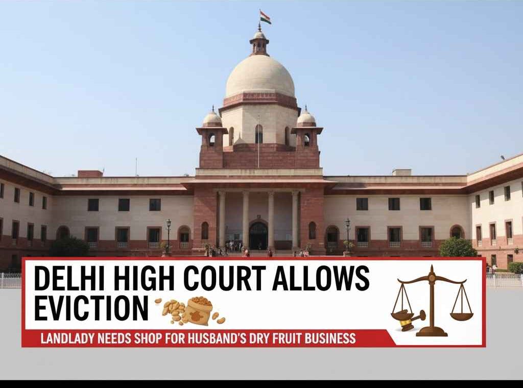 Delhi High Court Allows Eviction as Landlady Needs Shop for Husband’s Dry Fruit Business