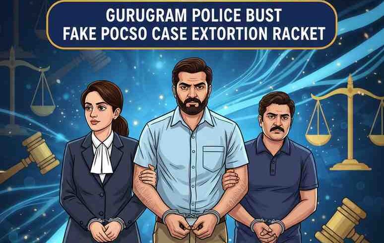 Gurugram Police Bust Fake POCSO Case Extortion Racket: Lawyer, Husband, and Accomplice Arrested