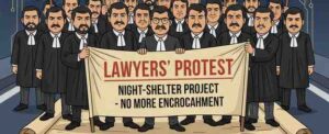 Lawyers’ Protest in Dehradun Over Proposed Night-Shelter Project