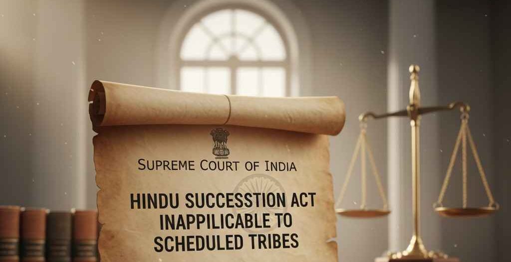 Supreme Court Rules Hindu Succession Act Inapplicable to Scheduled Tribes — Tribal Customary Law to Govern Inheritance