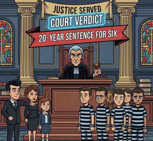 Court Verdict in High-Profile Rape Case: 20-Year Sentence for Six