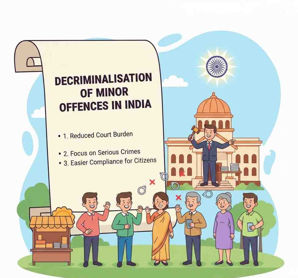 Decriminalization of 300–400 Minor Offences in India