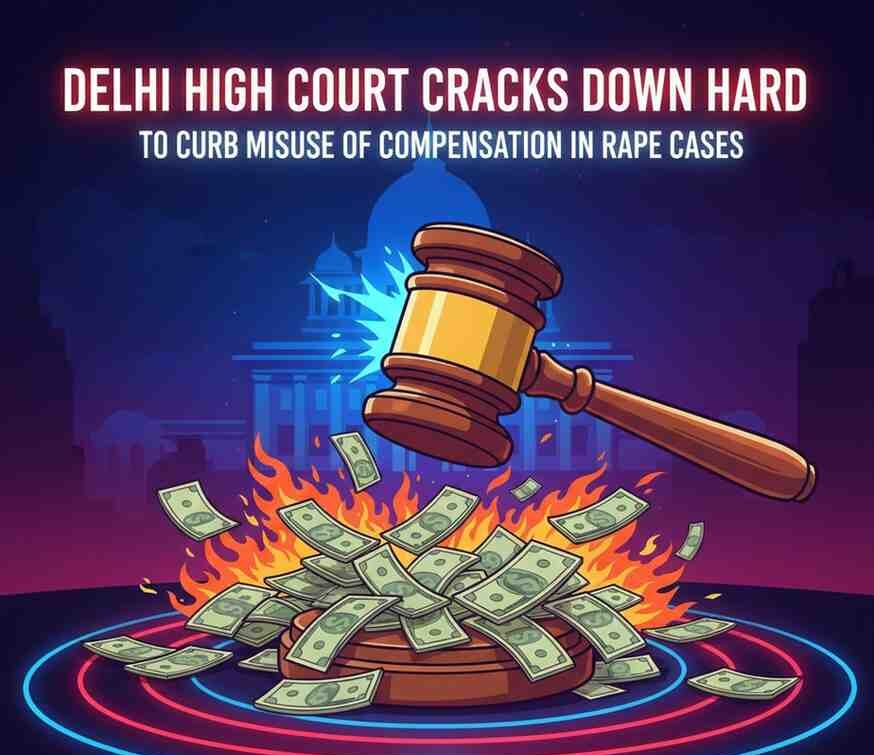 Delhi High Court Cracks Down Hard to Curb Misuse of Compensation in Rape Cases
