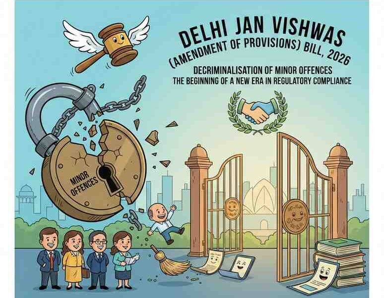 Delhi Jan Vishwas (Amendment of Provisions) Bill, 2026: Decriminalisation of Minor Offences and the Beginning of a New Era in Regulatory Compliance