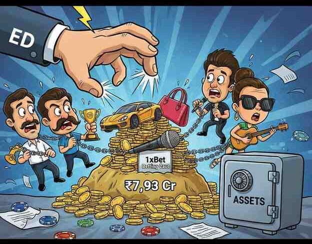 ED attaches ₹7.93 Cr assets of celebrities in 1xBet betting case