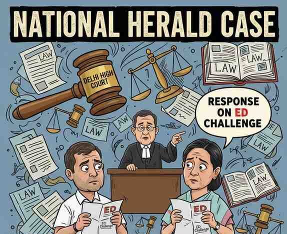 National Herald Case: Delhi High Court Seeks Gandhi Family’s Response on ED Challenge