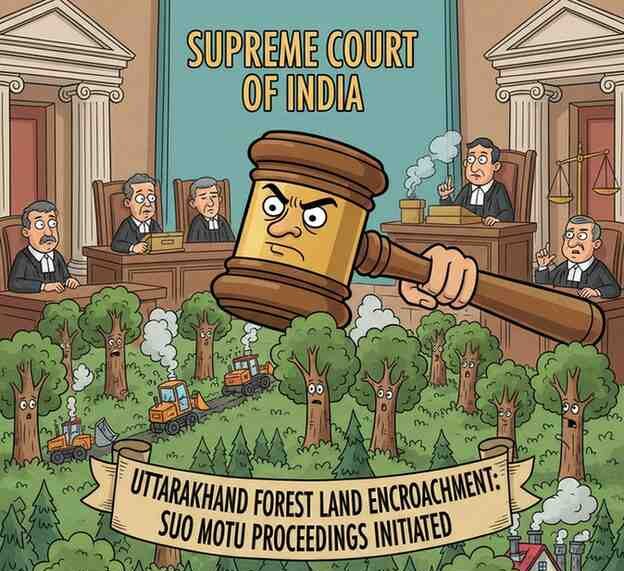 Uttarakhand Forest Land Encroachment: Supreme Court Initiates Suo Motu Proceedings