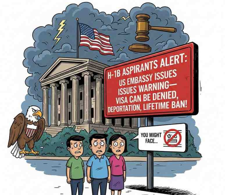 H-1B Aspirants Alert: US Embassy Issues Warning — Visa Can Be Denied, You Might Face Deportation or a Lifetime Ban!