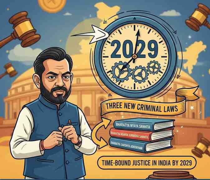 Three New Criminal Laws: Amit Shah’s Plan to Deliver Time-Bound Justice in India by 2029