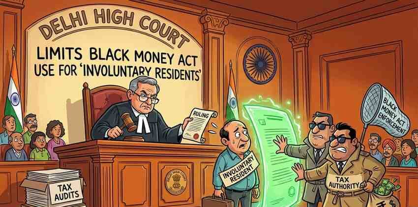 Delhi High Court Limits Black Money Act Use for “Involuntary Residents”