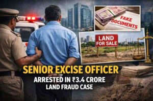 Senior Excise Officer Arrested in Gurgaon ₹3.4 Crore Land-Sale Fraud Case