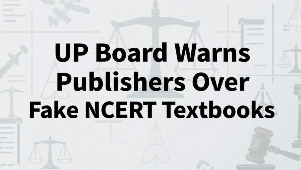 UP Board Warns Publishers Over Fake NCERT Textbooks