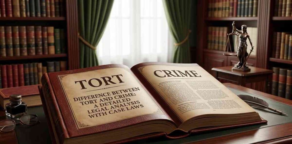 Difference Between Tort and Crime: A Detailed Legal Analysis with Case Laws