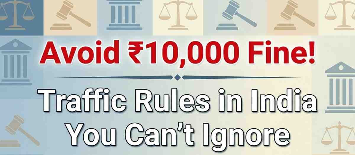 Avoid ₹10,000 Fine! Traffic Rules in India You Can’t Ignore