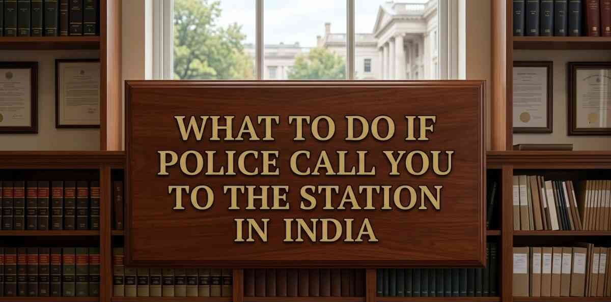 What to Do If Police Call You to the Station in India