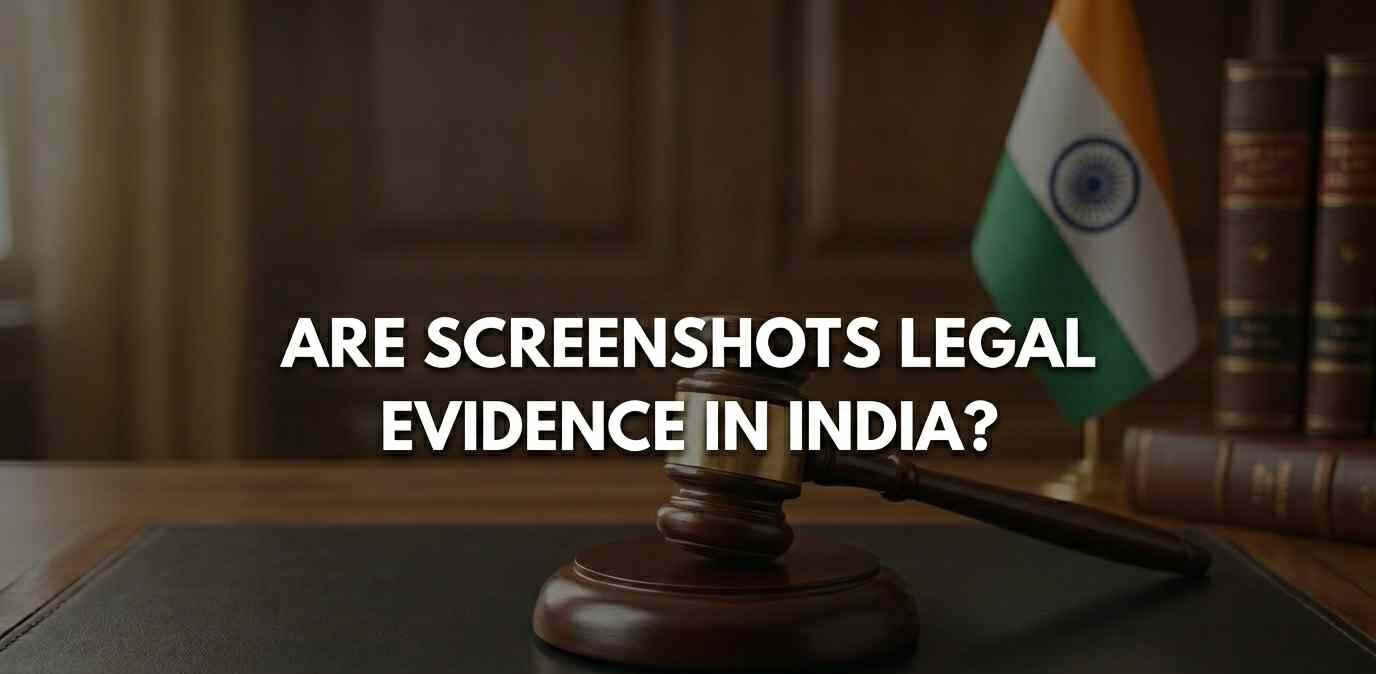 are screenshots Legal Evidence in India