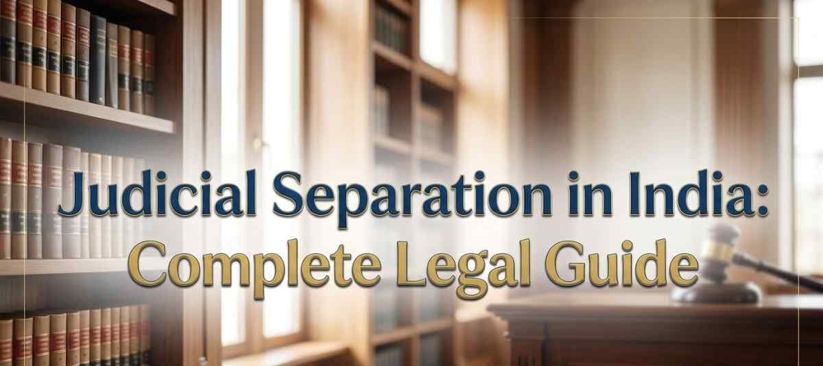 Judicial Separation in India: Complete Legal Guide