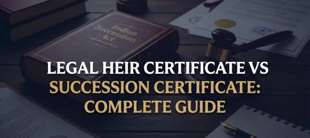 Legal Heir Certificate vs Succession Certificate