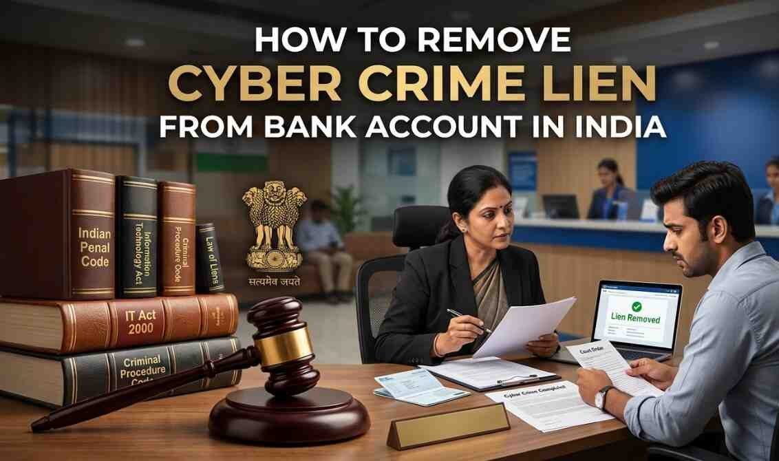 How to Remove Cyber Crime Lien From Bank Account in India