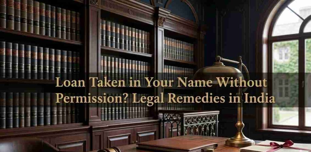 Loan Taken in Your Name Without Permission? Legal Remedies in India